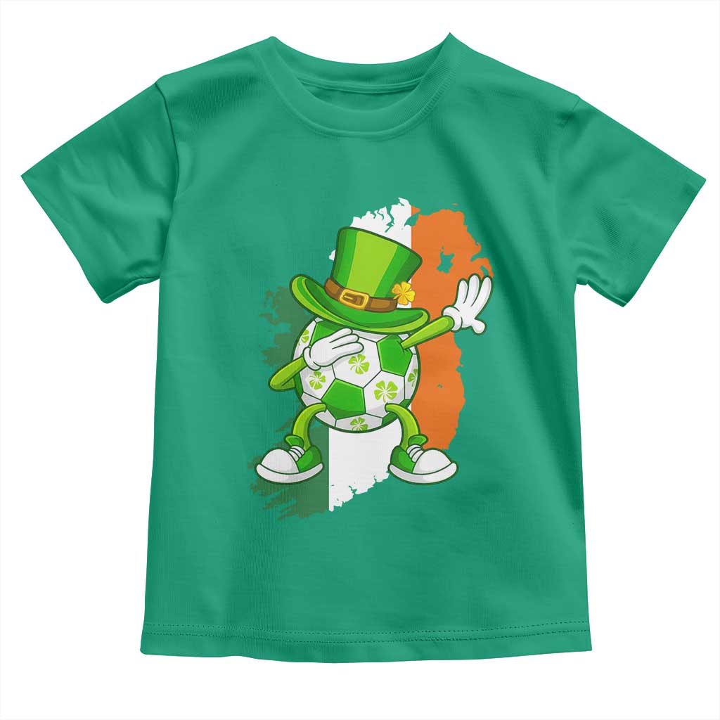 Funny Dabbing Soccer Ball Toddler T Shirt St Patricks Day