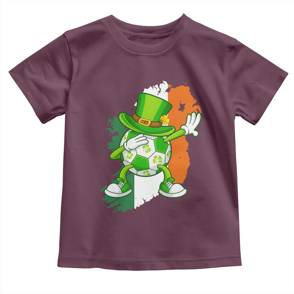 Funny Dabbing Soccer Ball Toddler T Shirt St Patricks Day