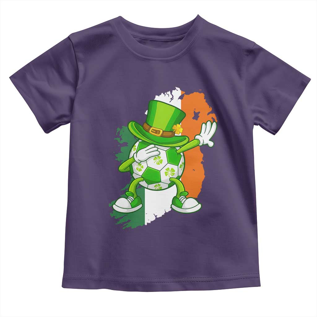 Funny Dabbing Soccer Ball Toddler T Shirt St Patricks Day