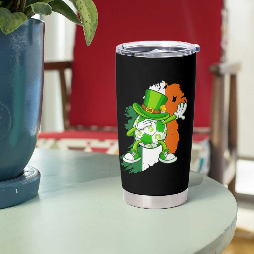 Funny Dabbing Soccer Ball Tumbler Cup St Patricks Day