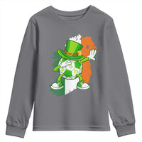 Funny Dabbing Soccer Ball Youth Sweatshirt St Patricks Day