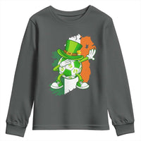 Funny Dabbing Soccer Ball Youth Sweatshirt St Patricks Day