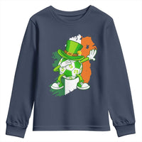 Funny Dabbing Soccer Ball Youth Sweatshirt St Patricks Day