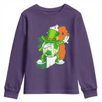 Funny Dabbing Soccer Ball Youth Sweatshirt St Patricks Day