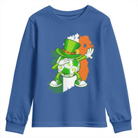 Funny Dabbing Soccer Ball Youth Sweatshirt St Patricks Day