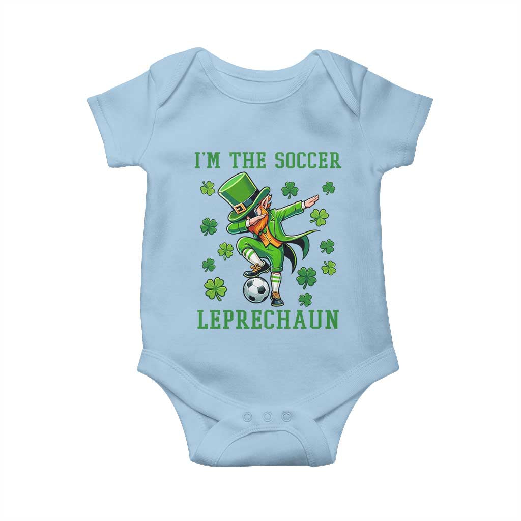 I Am The Soccer Leprechaun Baby Onesie Funny Irish Soccer