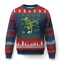 I Am The Soccer Leprechaun Ugly Christmas Sweater Funny Irish Soccer