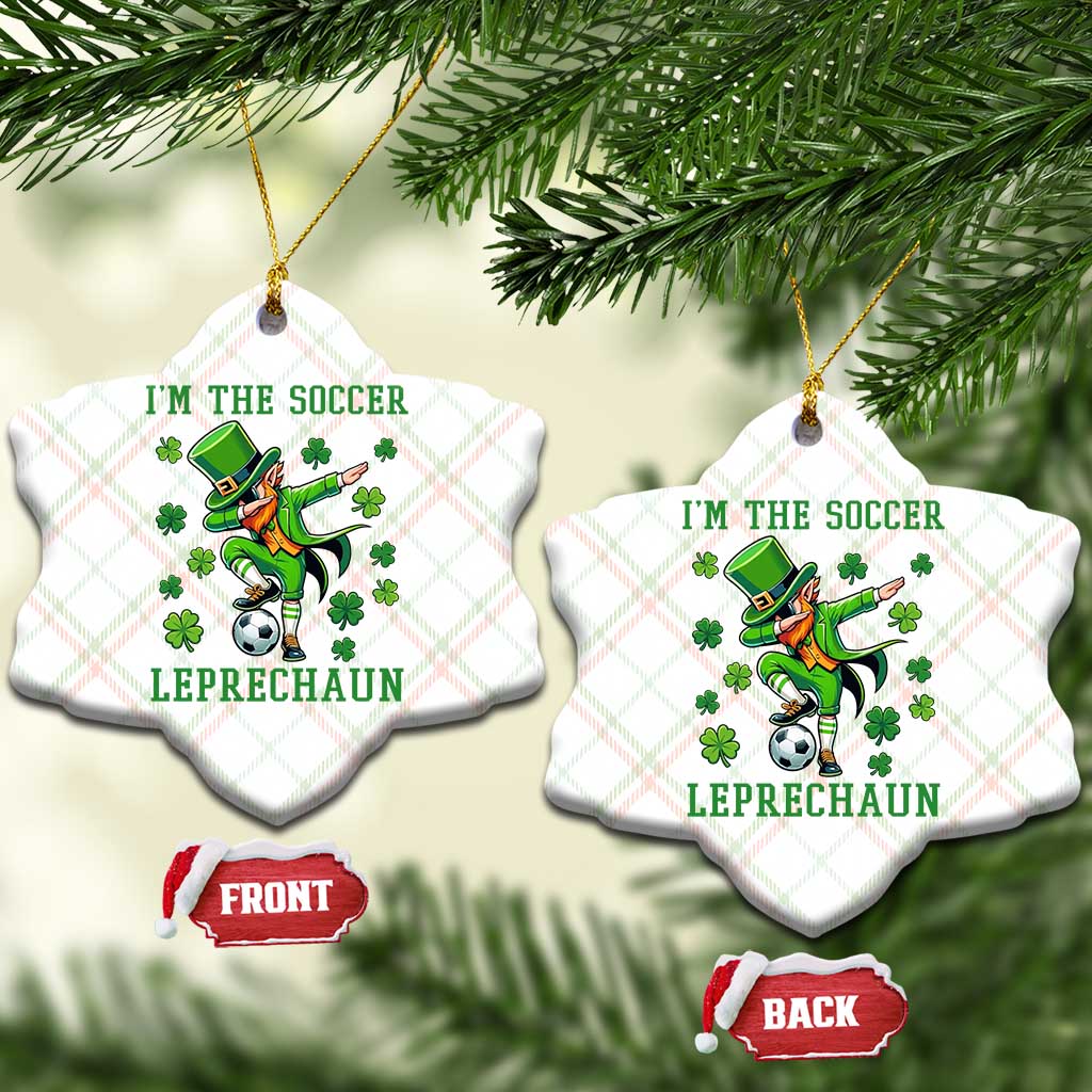 I Am The Soccer Leprechaun Ceramic Ornament Funny Irish Soccer