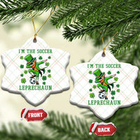 I Am The Soccer Leprechaun Ceramic Ornament Funny Irish Soccer