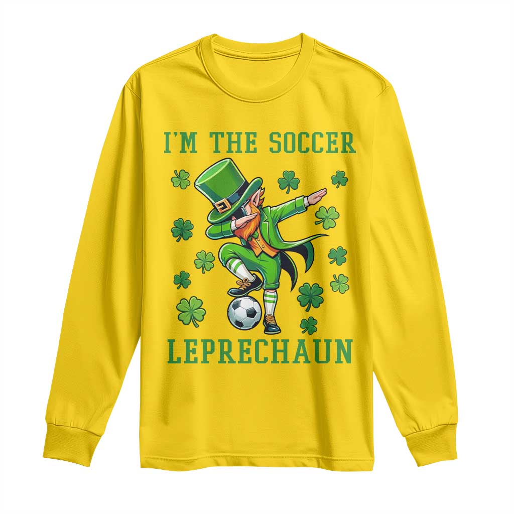 I Am The Soccer Leprechaun Long Sleeve Shirt Funny Irish Soccer