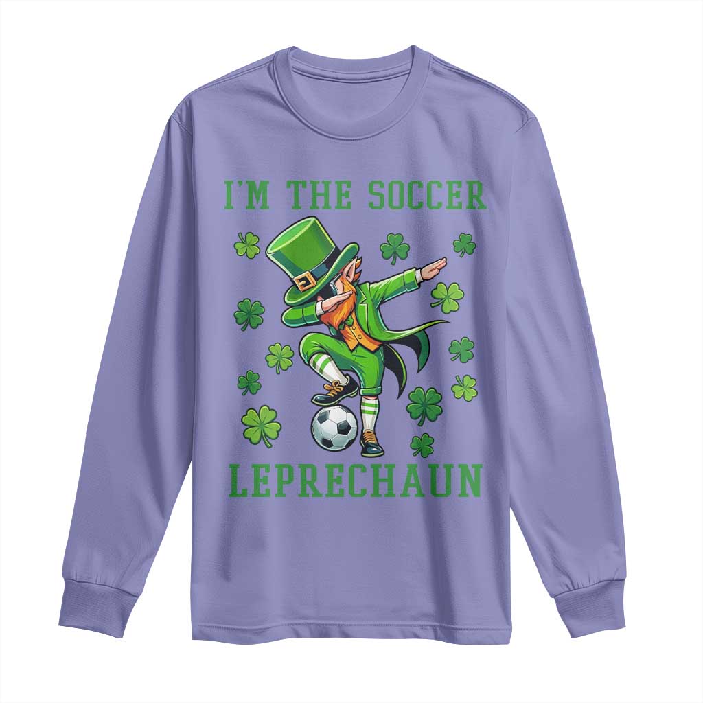 I Am The Soccer Leprechaun Long Sleeve Shirt Funny Irish Soccer