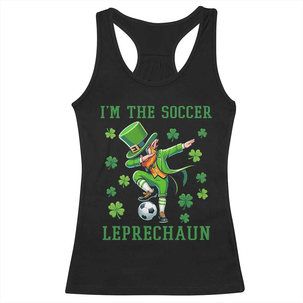 I Am The Soccer Leprechaun Racerback Tank Top Funny Irish Soccer