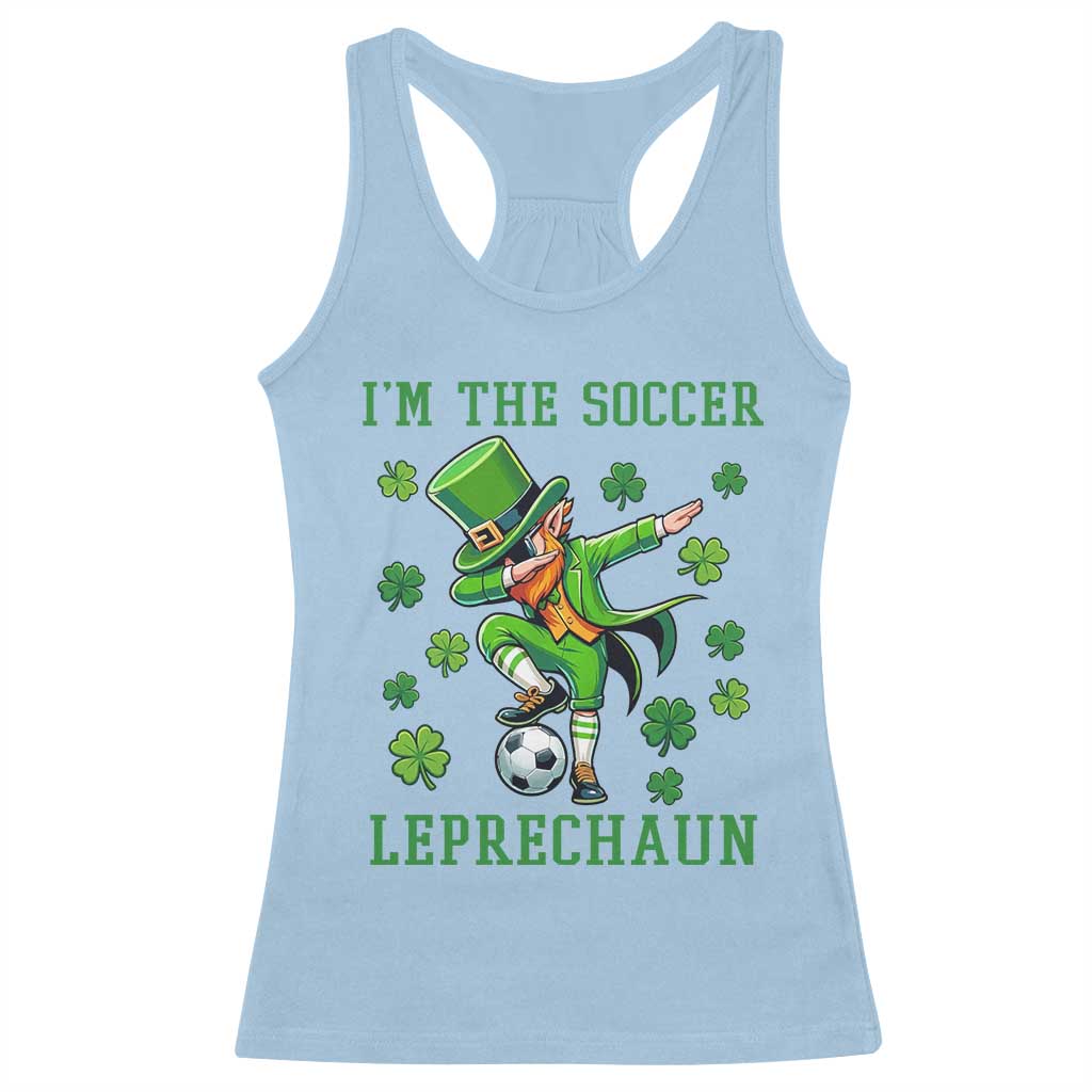 I Am The Soccer Leprechaun Racerback Tank Top Funny Irish Soccer