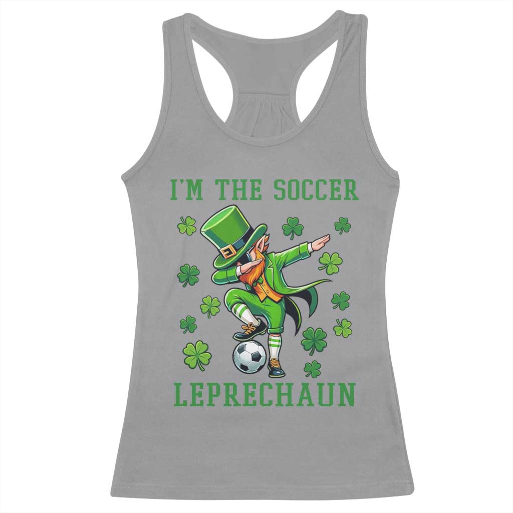 I Am The Soccer Leprechaun Racerback Tank Top Funny Irish Soccer