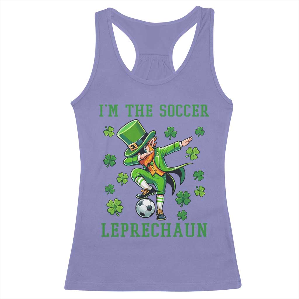 I Am The Soccer Leprechaun Racerback Tank Top Funny Irish Soccer