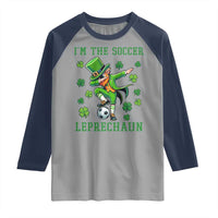 I Am The Soccer Leprechaun Raglan Shirt Funny Irish Soccer