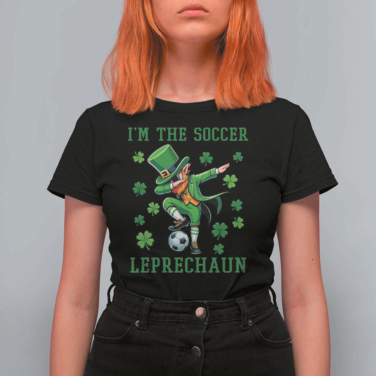 I Am The Soccer Leprechaun T Shirt For Women Funny Irish Soccer