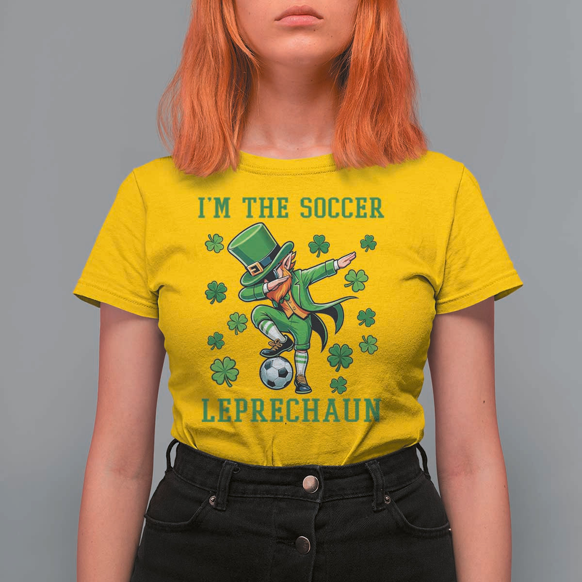 I Am The Soccer Leprechaun T Shirt For Women Funny Irish Soccer