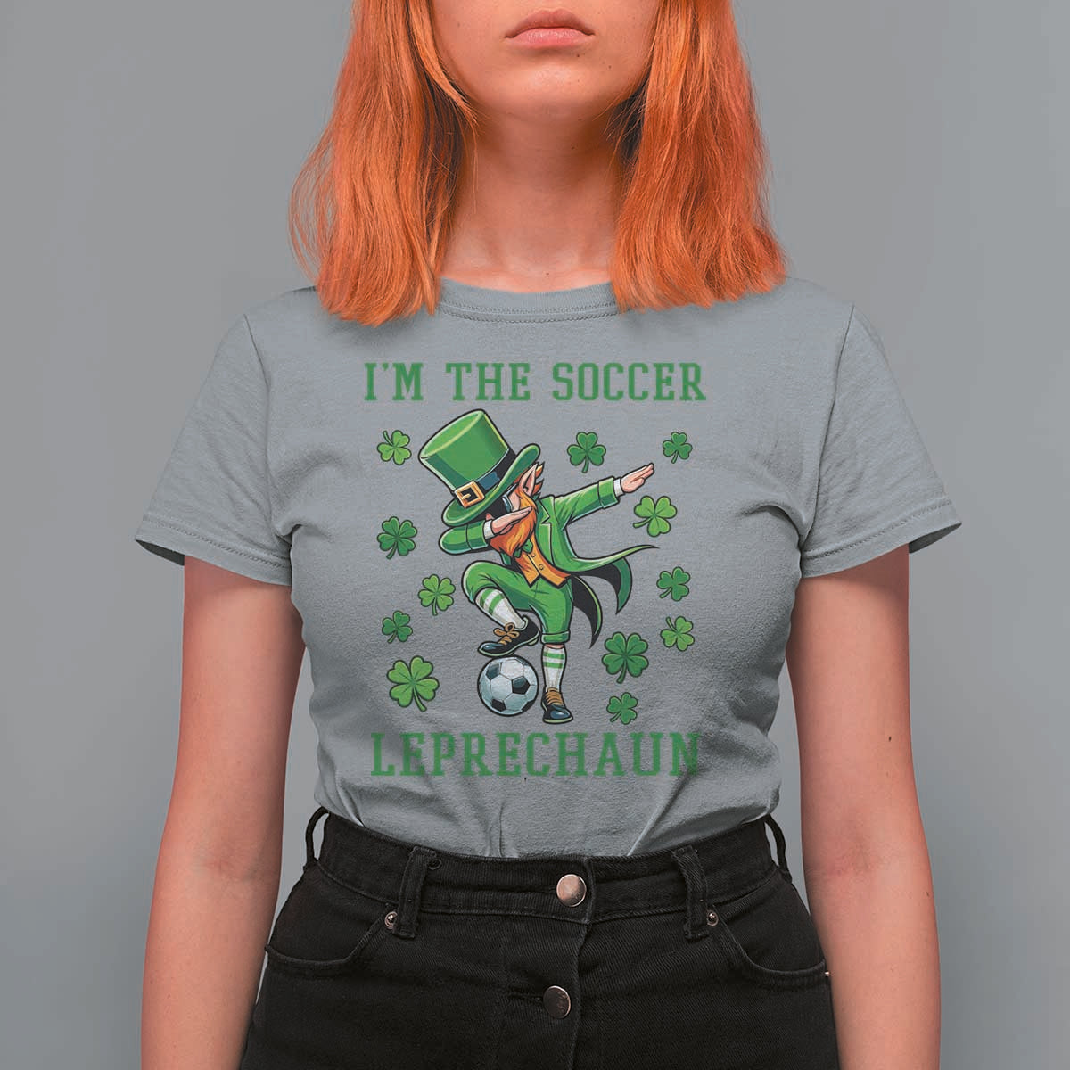 I Am The Soccer Leprechaun T Shirt For Women Funny Irish Soccer