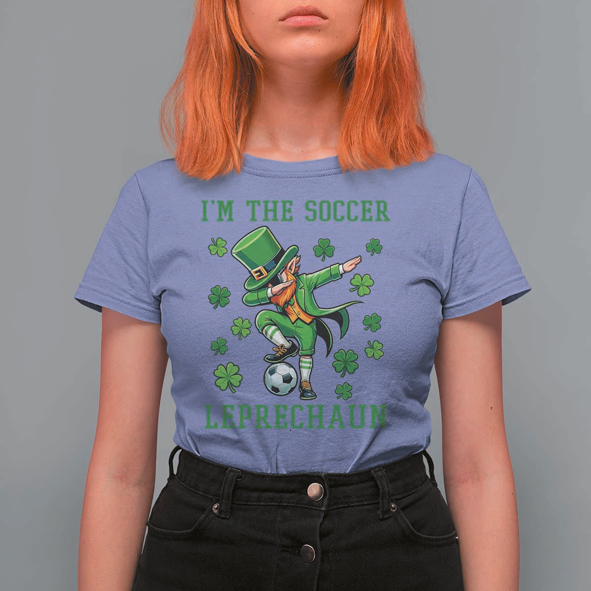 I Am The Soccer Leprechaun T Shirt For Women Funny Irish Soccer