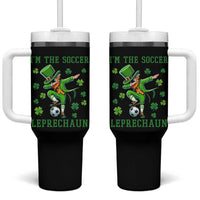I Am The Soccer Leprechaun Tumbler With Handle Funny Irish Soccer