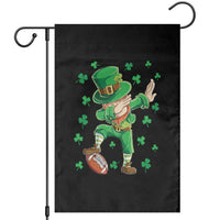 Dabbing Leprechaun Football St Patricks Day Boys Men Sports T-Shirt Garden Flag