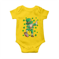 Dabbing Leprechaun Football St Patricks Day Boys Men Sports T-Shirt Baby Onesie