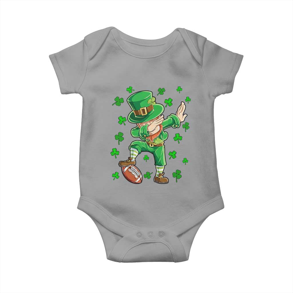 Dabbing Leprechaun Football St Patricks Day Boys Men Sports T-Shirt Baby Onesie