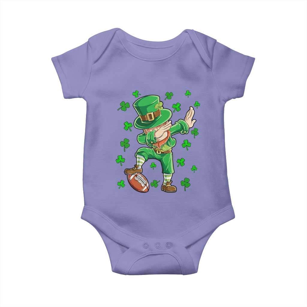 Dabbing Leprechaun Football St Patricks Day Boys Men Sports T-Shirt Baby Onesie