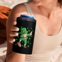 Dabbing Leprechaun Football St Patricks Day Boys Men Sports T-Shirt 4 in 1 Can Cooler Tumbler
