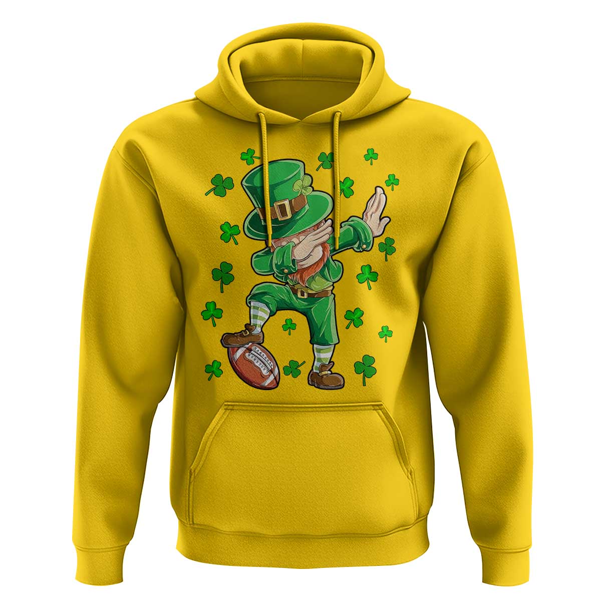 Dabbing Leprechaun Football St Patricks Day Boys Men Sports T-Shirt Hoodie