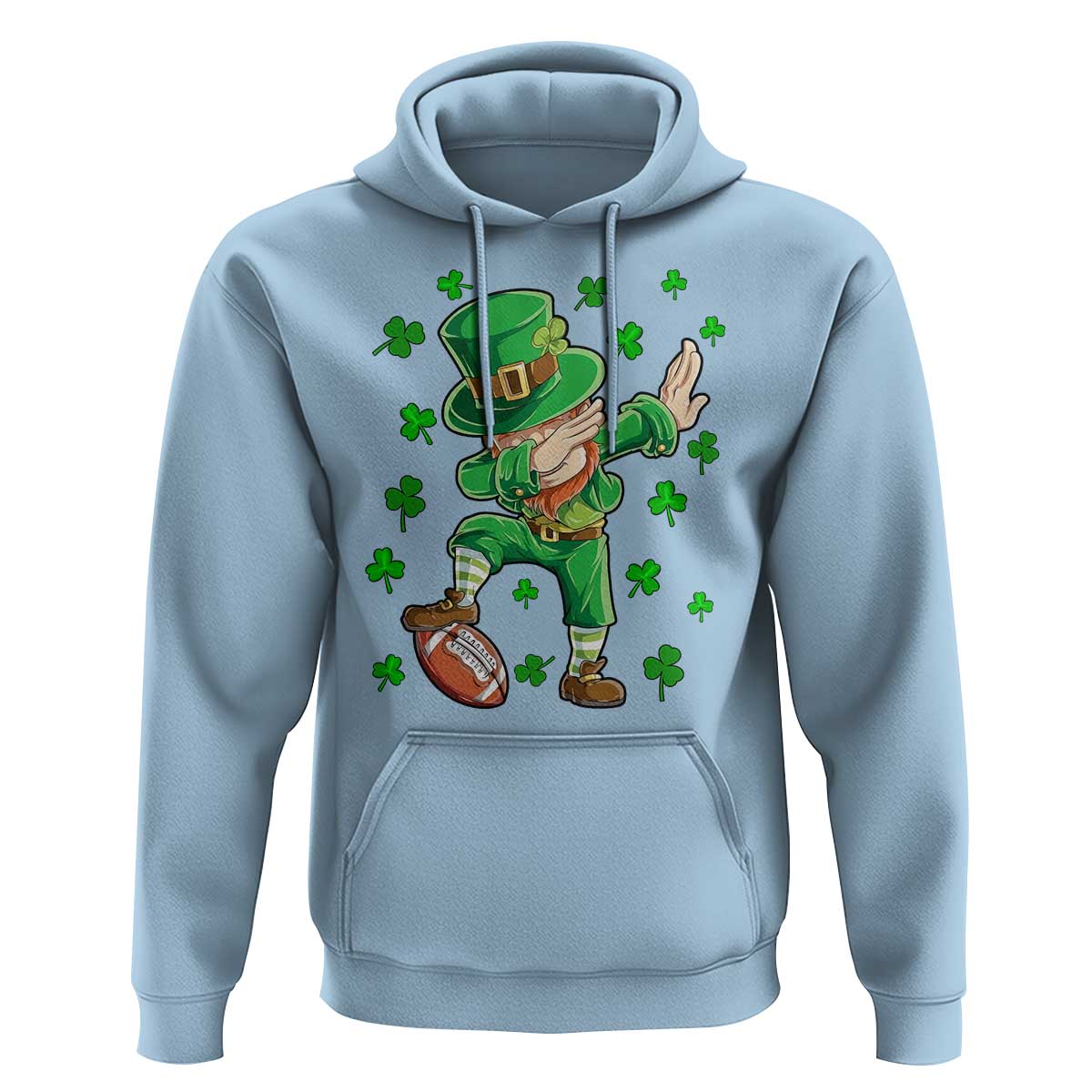 Dabbing Leprechaun Football St Patricks Day Boys Men Sports T-Shirt Hoodie