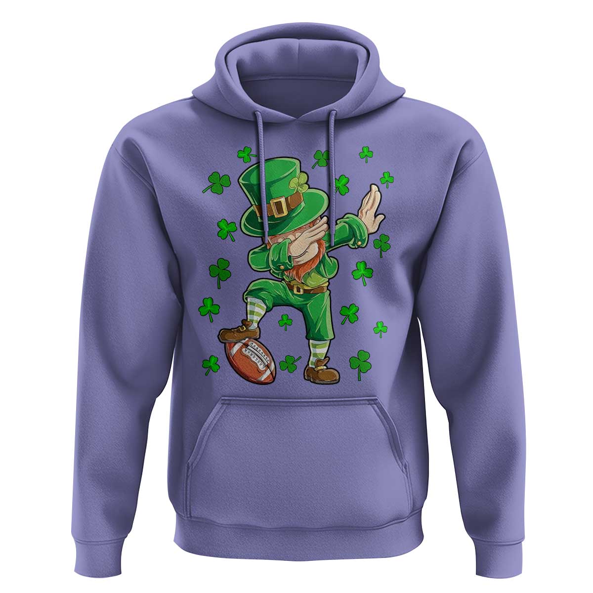 Dabbing Leprechaun Football St Patricks Day Boys Men Sports T-Shirt Hoodie