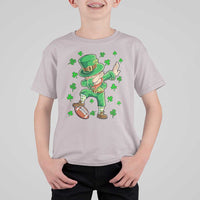Dabbing Leprechaun Football St Patricks Day Boys Men Sports T-Shirt T Shirt For Kid
