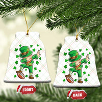 Dabbing Leprechaun Football St Patricks Day Boys Men Sports T-Shirt Ceramic Ornament