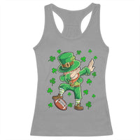 Dabbing Leprechaun Football St Patricks Day Boys Men Sports T-Shirt Racerback Tank Top