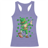 Dabbing Leprechaun Football St Patricks Day Boys Men Sports T-Shirt Racerback Tank Top