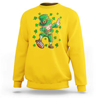 Dabbing Leprechaun Football St Patricks Day Boys Men Sports T-Shirt Sweatshirt