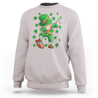 Dabbing Leprechaun Football St Patricks Day Boys Men Sports T-Shirt Sweatshirt