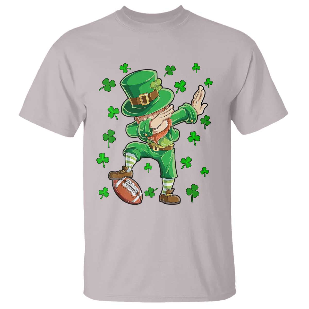 Dabbing Leprechaun Football St Patricks Day Boys Men Sports T-Shirt T Shirt