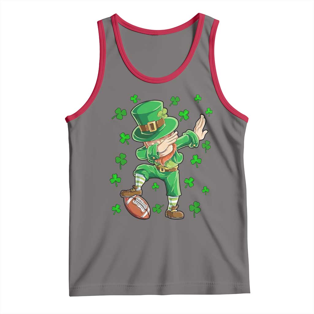 Dabbing Leprechaun Football St Patricks Day Boys Men Sports T-Shirt Tank Top