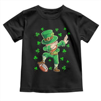 Dabbing Leprechaun Football St Patricks Day Boys Men Sports T-Shirt Toddler T Shirt