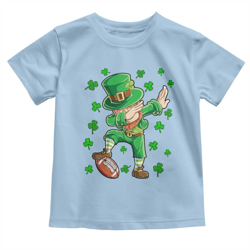 Dabbing Leprechaun Football St Patricks Day Boys Men Sports T-Shirt Toddler T Shirt