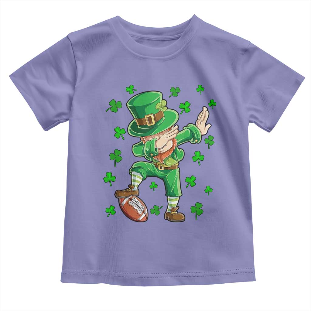 Dabbing Leprechaun Football St Patricks Day Boys Men Sports T-Shirt Toddler T Shirt