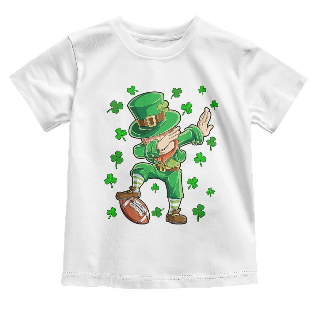 Dabbing Leprechaun Football St Patricks Day Boys Men Sports T-Shirt Toddler T Shirt