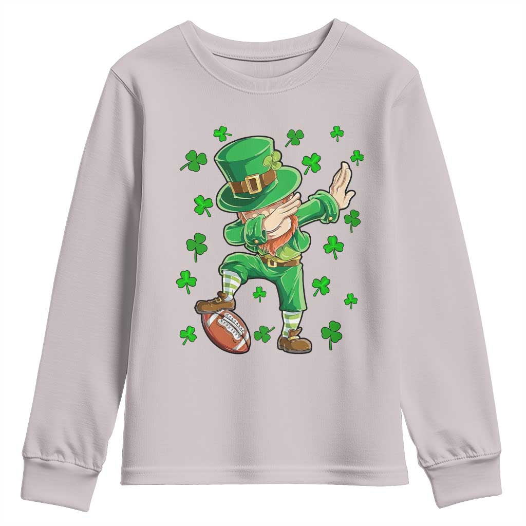 Dabbing Leprechaun Football St Patricks Day Boys Men Sports T-Shirt Youth Sweatshirt