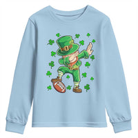 Dabbing Leprechaun Football St Patricks Day Boys Men Sports T-Shirt Youth Sweatshirt
