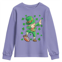 Dabbing Leprechaun Football St Patricks Day Boys Men Sports T-Shirt Youth Sweatshirt