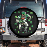 Leprechaun Football Dabbing Pose Spare Tire Cover Lucky Irish Gift