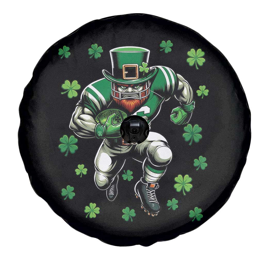 Leprechaun Football Dabbing Pose Spare Tire Cover Lucky Irish Gift